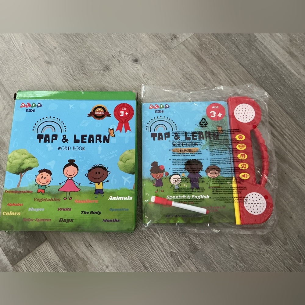 Bilingual Toddler Electronic Learning Toy - Switch between English & Spanish